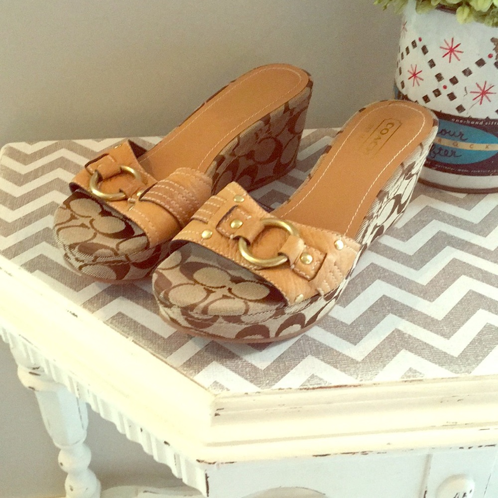 Coach Wedges -  size 7 New without tags or box.